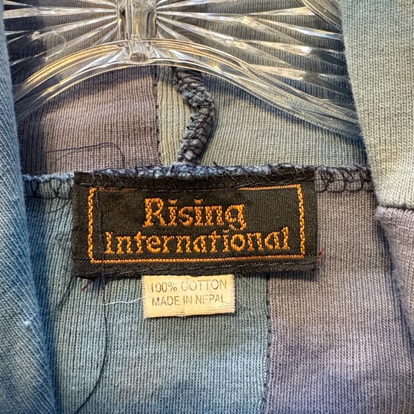 Rising International Multicolor Patchwork Zip Up Jacket M Crunchy Granola Girl - Picture 6 of 6